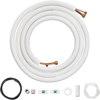 Ensemble de ligne mini split VEVOR 16FT - Tuyaux en cuivre & Isolation triple - Publicité Ensemble de ligne mini split VEVOR 16FT - Tuyaux en cuivre & Isolation triple - Publicité