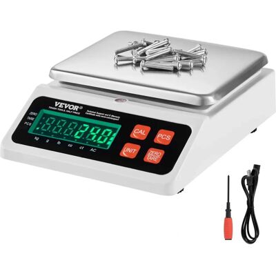 Vevor Industriezählwaage - 10kg, Varianten: g, kg, lb, oz, ct Vevor Industriezählwaage - 10kg, Varianten: g, kg, lb, oz, ct