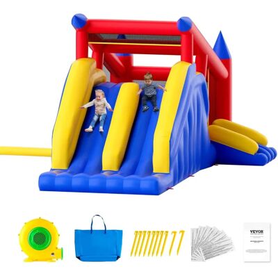 Vevor Maison Gonflable - Trampoline de Jeu Extérieur de Haute Qualité - Bouncer Sautant avec Soufflante, Toboggan - Publicité Vevor Maison Gonflable - Trampoline de Jeu Extérieur de Haute Qualité - Bouncer Sautant avec Soufflante, Toboggan - Publicité
