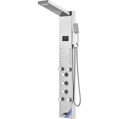 Vevor Duschpaneel-System - 6 Modi, LED & Bildschirm Hydroelektrik, 5 Düsen - Spa Erlebnis Vevor Duschpaneel-System - 6 Modi, LED & Bildschirm Hydroelektrik, 5 Düsen - Spa Erlebnis