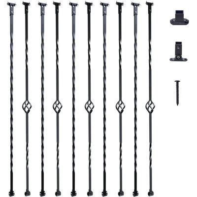 Barandilla metálica VEVOR para escaleras - 44'' x 1/2 pulg. - Pack de 10 Barandilla metálica VEVOR para escaleras - 44'' x 1/2 pulg. - Pack de 10