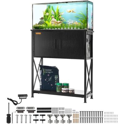 Vevor GMZSZXZJMBXGS21QGV1 25.6 x 16.5 x 31.9 in. 20 gal Fish Tank Stand - Fish Tank Stand Vevor GMZSZXZJMBXGS21QGV1 25.6 x 16.5 x 31.9 in. 20 gal Fish Tank Stand - Fish Tank Stand