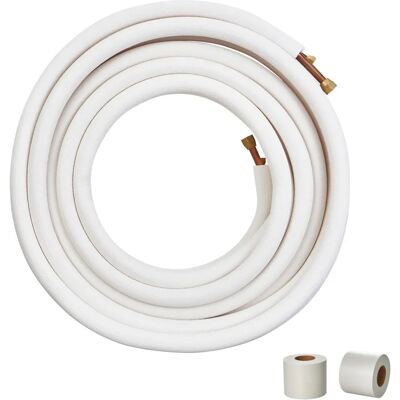 VEVOR Mini Split Line Set - 15240 mm Copper Tubes, Triple Insulation VEVOR Mini Split Line Set - 15240 mm Copper Tubes, Triple Insulation