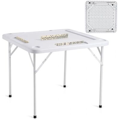 Table de Mahjong VEVOR - Pliante, 4 Joueurs, Blanche - Publicité Table de Mahjong VEVOR - Pliante, 4 Joueurs, Blanche - Publicité