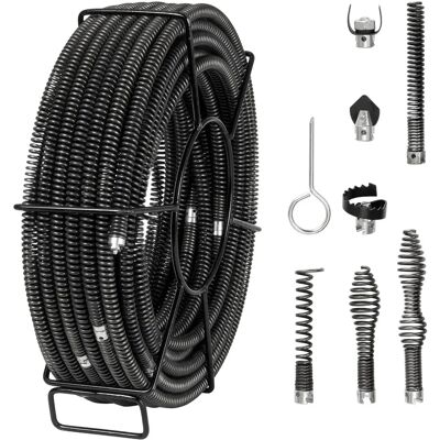 Kabel do Czyszczenia Kanalizacji Mophorn Vevor - Sekcyjny Profesjonalny z 7 Ostrzami Kabel do Czyszczenia Kanalizacji Mophorn Vevor - Sekcyjny Profesjonalny z 7 Ostrzami