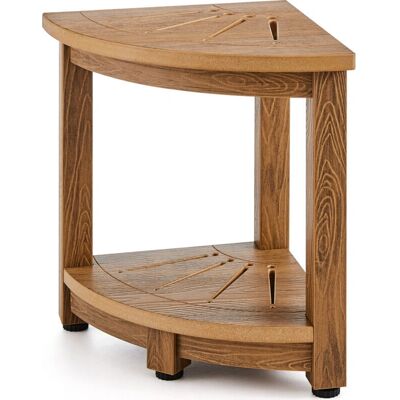 Mophorn Vevor Corner Shower Bench with Storage Shelf - Shower Type Mophorn Vevor Corner Shower Bench with Storage Shelf - Shower Type