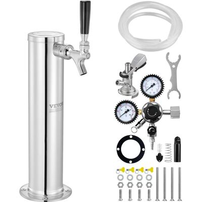 Kit de Torre de Cerveza Vevor de Acero Inoxidable - Un Solo Grifo, 175x115x435mm Kit de Torre de Cerveza Vevor de Acero Inoxidable - Un Solo Grifo, 175x115x435mm