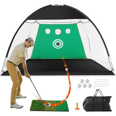 Succebuy Vevor Réseau de golf - Réseau d'entraînement tout-en-un pour golf intérieur et extérieur - Publicité Succebuy Vevor Réseau de golf - Réseau d'entraînement tout-en-un pour golf intérieur et extérieur - Publicité