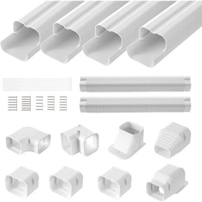 Vevor 76.2mm W 5350mm Copertura linea - Protegge le tubazioni AC Vevor 76.2mm W 5350mm Copertura linea - Protegge le tubazioni AC