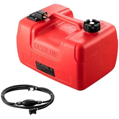 Vevor Marine Kraftstofftank - 3,17 Gallonen tragbarer Bootstank mit Schlauch Vevor Marine Kraftstofftank - 3,17 Gallonen tragbarer Bootstank mit Schlauch