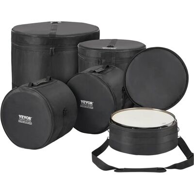 Ensemble de 5 sacs pour tambour Vevor - Tissu Oxford, Rembourrés, Pliables - Publicité Ensemble de 5 sacs pour tambour Vevor - Tissu Oxford, Rembourrés, Pliables - Publicité