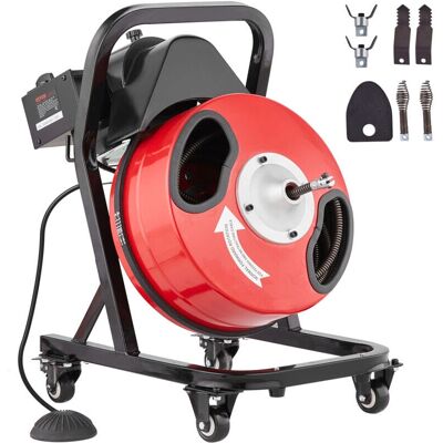 Vevor Máquina de Limpiar Drenajes - 50FT, 1/2 Pulgada, Alimentación Manual - con Cortadores Vevor Máquina de Limpiar Drenajes - 50FT, 1/2 Pulgada, Alimentación Manual - con Cortadores