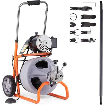 Vevor Machine de Nettoyage de Drainage - 100 pi, 3/8 po - Nettoyeur de tuyaux - Publicité Vevor Machine de Nettoyage de Drainage - 100 pi, 3/8 po - Nettoyeur de tuyaux - Publicité