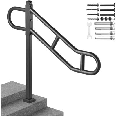 Vevor Pasamanos para Escaleras Exteriores - 1-3 Pasos - Acero Vevor Pasamanos para Escaleras Exteriores - 1-3 Pasos - Acero