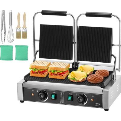 Vevor Komercyjny Grill Piadine - Podwójna Elektryczna Prasa 3600W Vevor Komercyjny Grill Piadine - Podwójna Elektryczna Prasa 3600W