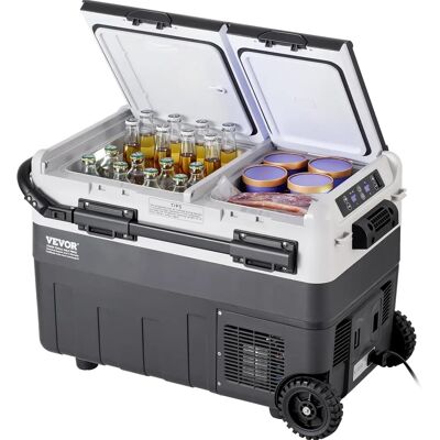 Vevor Réfrigérateur Portable pour Voiture - 50L / 52,8QT à Double Zone - Publicité Vevor Réfrigérateur Portable pour Voiture - 50L / 52,8QT à Double Zone - Publicité