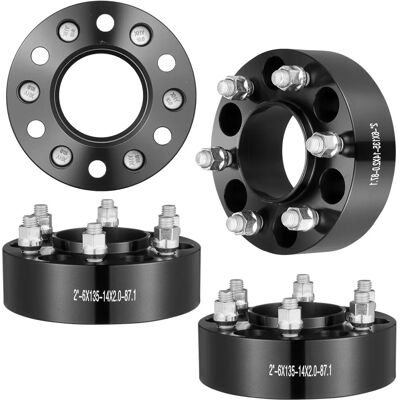 VEVOR 2*6*5 Écarts de Roues - Alliage Forgé 4 Pièces Noir VEVOR 2*6*5 Écarts de Roues - Alliage Forgé 4 Pièces Noir