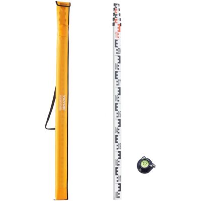 Varilla telescópica de aluminio VEVOR - 5M, Escala doble, Nivel, Compacta Varilla telescópica de aluminio VEVOR - 5M, Escala doble, Nivel, Compacta