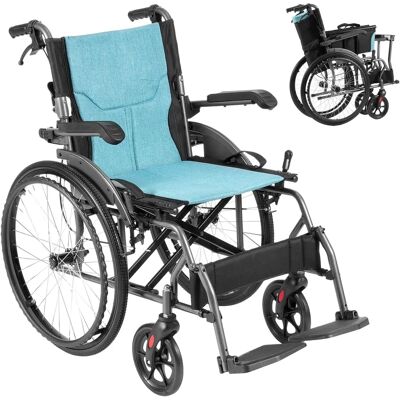 Fauteuil roulant en aluminium Vevor - Léger, Réglable, Siège de 18 Pouces - Aide à la mobilité - Publicité Fauteuil roulant en aluminium Vevor - Léger, Réglable, Siège de 18 Pouces - Aide à la mobilité - Publicité