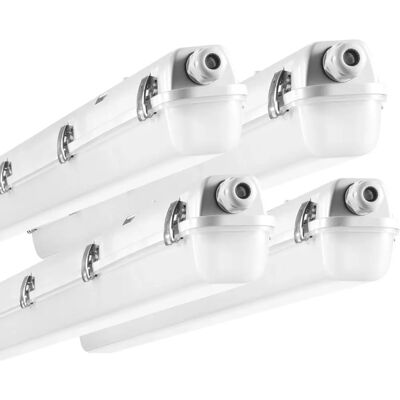 Vevor Lampe LED étanche à vapeur - 4ft, 60W/50W/40W, 5000K, 5400-7400lm Vevor Lampe LED étanche à vapeur - 4ft, 60W/50W/40W, 5000K, 5400-7400lm