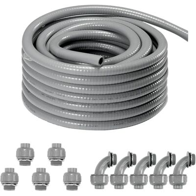 Vevor Conduit Flexible en PVC - 100 pieds, Étanche, Sans Métal, 1/2 pouce - Publicité Vevor Conduit Flexible en PVC - 100 pieds, Étanche, Sans Métal, 1/2 pouce - Publicité