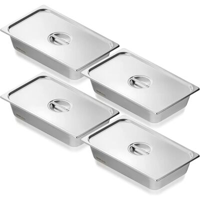 Vevor Bandeja de Vapor de Hotel en Acero Inoxidable - 4 Pulgadas de Profundidad, Tamaño Completo Vevor Bandeja de Vapor de Hotel en Acero Inoxidable - 4 Pulgadas de Profundidad, Tamaño Completo