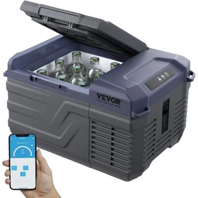 Vevor Réfrigérateur Auto - 9L Portable Congélateur - Réglable -4-68°F - 12/24V DC & 100-240V AC - Publicité Vevor Réfrigérateur Auto - 9L Portable Congélateur - Réglable -4-68°F - 12/24V DC & 100-240V AC - Publicité
