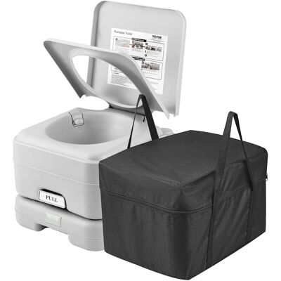Vevor Tragbares WC - Camping, 3,2 Gal Abfall- & Spülwassertanks, Druckspülung Vevor Tragbares WC - Camping, 3,2 Gal Abfall- & Spülwassertanks, Druckspülung