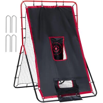Rete di Rimbalzo Vevor per Baseball e Softball - 3,5 x 4,5 ft, Allenatore di Lanci 2-in-1 Rete di Rimbalzo Vevor per Baseball e Softball - 3,5 x 4,5 ft, Allenatore di Lanci 2-in-1