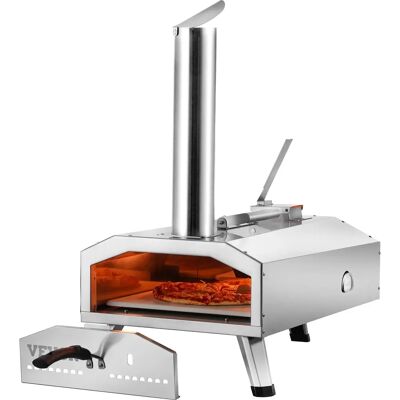 Vevor Four à pizza extérieur portable en acier inoxydable - 12 pouces, Tri-carburant, Camping & Jardin - Publicité Vevor Four à pizza extérieur portable en acier inoxydable - 12 pouces, Tri-carburant, Camping & Jardin - Publicité