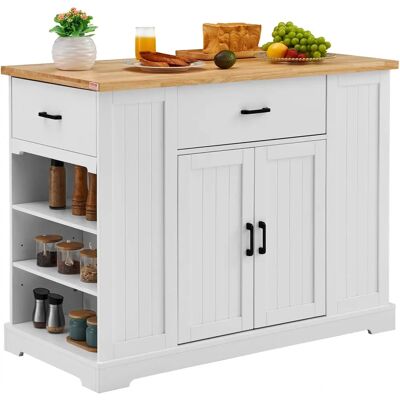 Vevor Kücheninsel mit Stauraum - Robust & Verstellbar Vevor Kücheninsel mit Stauraum - Robust & Verstellbar
