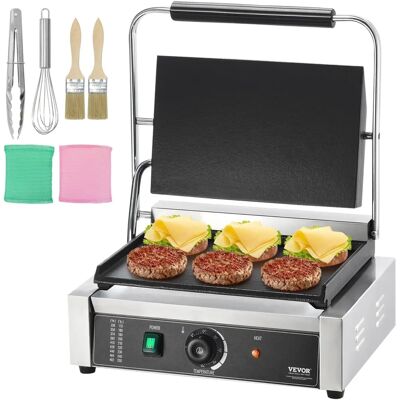 Vevor - Parrilla comercial para panini 2200 W Acero inoxidable Vevor - Parrilla comercial para panini 2200 W Acero inoxidable