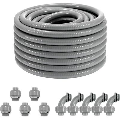 Vevor Conducto électrique flexible en PVC - 3/4 pouce, 30,5 m - Publicité Vevor Conducto électrique flexible en PVC - 3/4 pouce, 30,5 m - Publicité