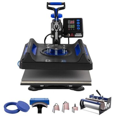 Vevor - Heißpresse - 15x15 Zoll - 8-in-1 Becher und Tumbler Digitalübertragung Vevor - Heißpresse - 15x15 Zoll - 8-in-1 Becher und Tumbler Digitalübertragung