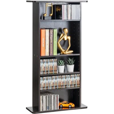 Gabinete de almacenamiento multimedia VEVOR - Estantes ajustables - 240 CD Gabinete de almacenamiento multimedia VEVOR - Estantes ajustables - 240 CD