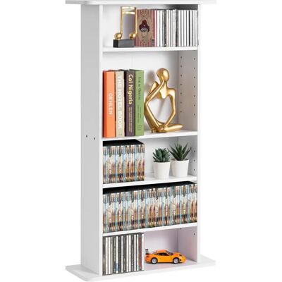 Vevor Médiatároló szekrény - Állítható polcok 240 CD/DVD számára Vevor Médiatároló szekrény - Állítható polcok 240 CD/DVD számára