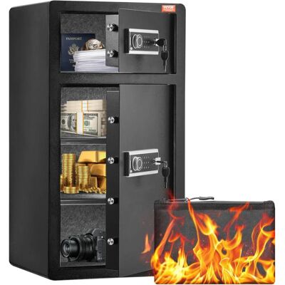 Vevor Coffre Fort 7,2 cu.ft avec Serrure à Clé & Mot de Passe - Coffre - Publicité Vevor Coffre Fort 7,2 cu.ft avec Serrure à Clé & Mot de Passe - Coffre - Publicité