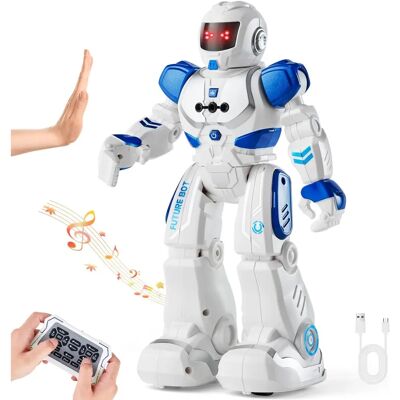 Vevor Robot Jouet à Télécommande - Parle et Danse - Geste, LED, USB - Publicité Vevor Robot Jouet à Télécommande - Parle et Danse - Geste, LED, USB - Publicité