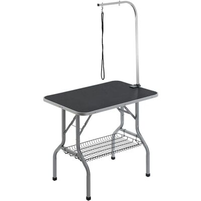 VETPET Haustierbehandlungstisch - Edelstahl, 91,44x60,96cm, Schwarz, 80cm Höhe VETPET Haustierbehandlungstisch - Edelstahl, 91,44x60,96cm, Schwarz, 80cm Höhe