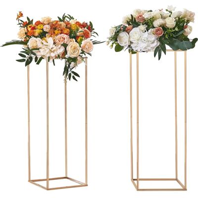 Vevor Support de Fleurs de Mariage - 80cm Étagère Métal Doré - Publicité Vevor Support de Fleurs de Mariage - 80cm Étagère Métal Doré - Publicité