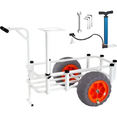 Succebuy Aluminum Beach Fishing Cart - 350 lbs Load - Big Wheel Sand Cart Succebuy Aluminum Beach Fishing Cart - 350 lbs Load - Big Wheel Sand Cart
