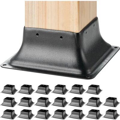 Support de Base de Poteau VEVOR - 102x102 mm - 20 Pièces - Publicité Support de Base de Poteau VEVOR - 102x102 mm - 20 Pièces - Publicité