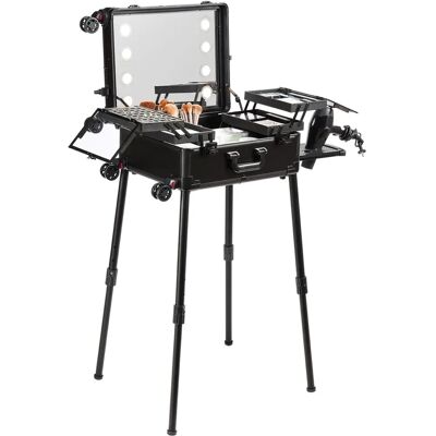 Étui à maquillage Vevor grande capacité avec serrure - Publicité Étui à maquillage Vevor grande capacité avec serrure - Publicité