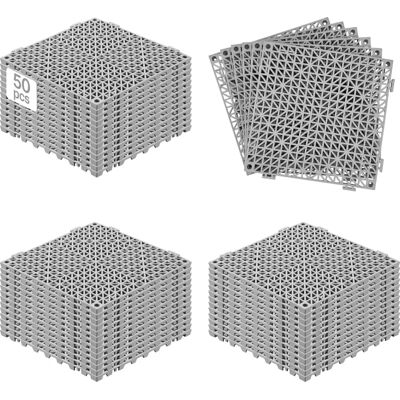 Vevor Carrelages de Drainage Grisés - 12x12 pouces, 50 pcs - Publicité Vevor Carrelages de Drainage Grisés - 12x12 pouces, 50 pcs - Publicité