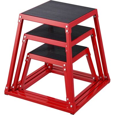 Vevor Rote 12 18 24 Zoll Plyo Box - Plyometrische Sprungbox Vevor Rote 12 18 24 Zoll Plyo Box - Plyometrische Sprungbox