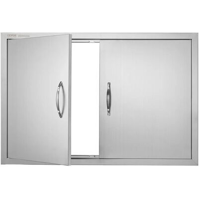 Puerta de acceso de acero inoxidable Vevor para barbacoa - 36W x 24H pulgadas Puerta de acceso de acero inoxidable Vevor para barbacoa - 36W x 24H pulgadas