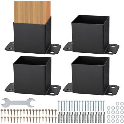 Succebuy 6x6 Pfostenbasis - 4 Stück - Deck Supporthalterungen Succebuy 6x6 Pfostenbasis - 4 Stück - Deck Supporthalterungen