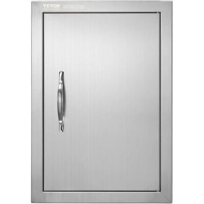 Porte d'accès extérieure VEVOR en acier inoxydable - 355x508mm - Réversible, facile à installer - Porte pour île BBQ Porte d'accès extérieure VEVOR en acier inoxydable - 355x508mm - Réversible, facile à installer - Porte pour île BBQ