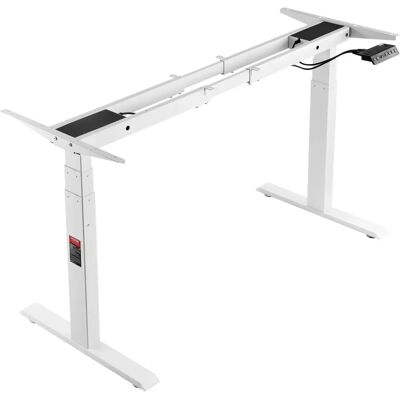 VEVOR Elektrischer Steh-Schreibtischrahmen - Weiß - Verstellbar 66-129 cm VEVOR Elektrischer Steh-Schreibtischrahmen - Weiß - Verstellbar 66-129 cm