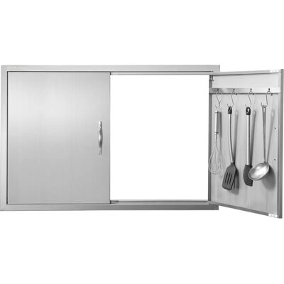 Puerta de acceso de cocina exterior Vevor en acero inoxidable - 39x26 pulg Puerta de acceso de cocina exterior Vevor en acero inoxidable - 39x26 pulg